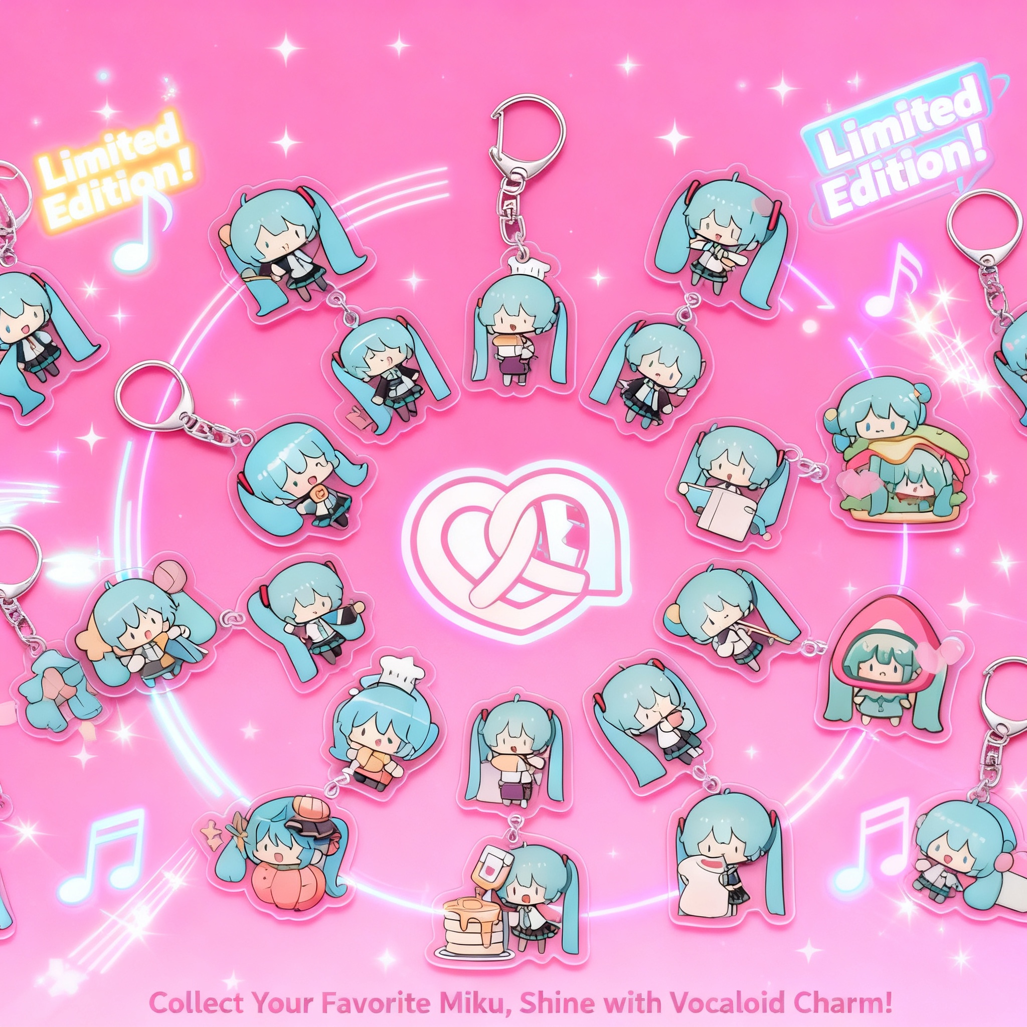 Cosplay Anime N - Hatsune Miku Vocaloid Anime Acrylic Keychain
