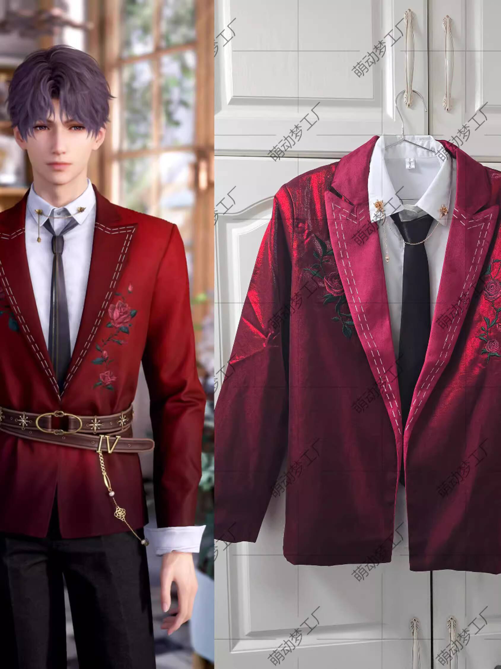 Cosplay Anime Black - New Love And Deepspace Rafayel Qi