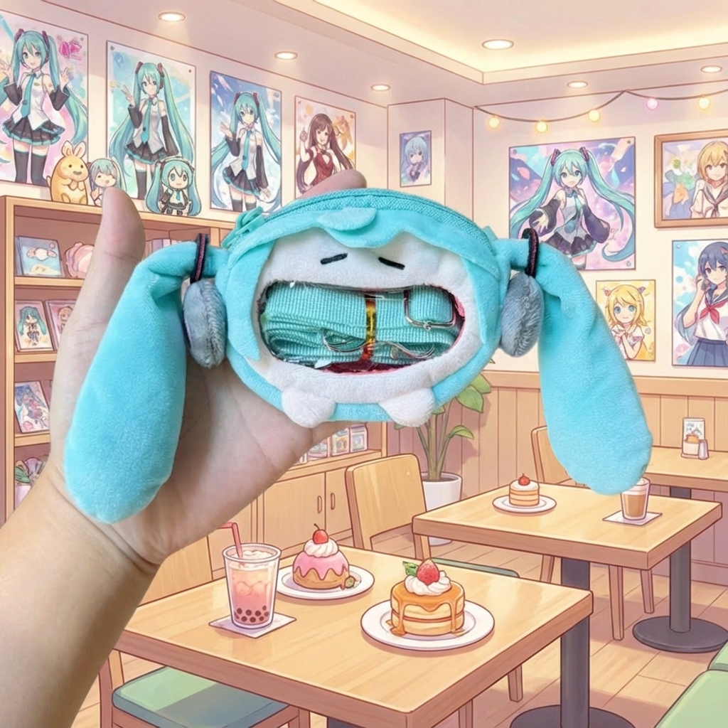 Cosplay Anime N - Cute Cartoon Hatsune Miku Coin Purse