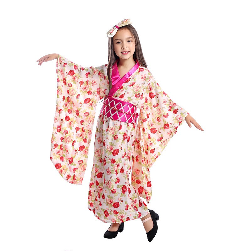 Girl Japanese Kimono Suit Trad - مراجعة Asian Cosplay Anime وسعره