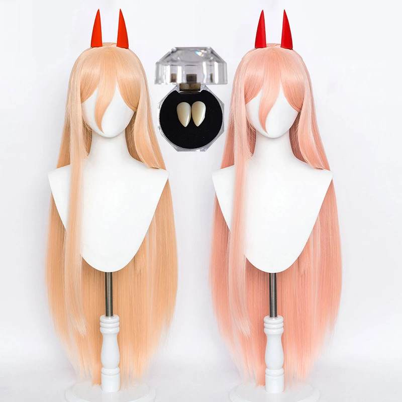 DY20High Quality Anime Makima  - مراجعة Anime Cosplay Orange Hair وسعره
