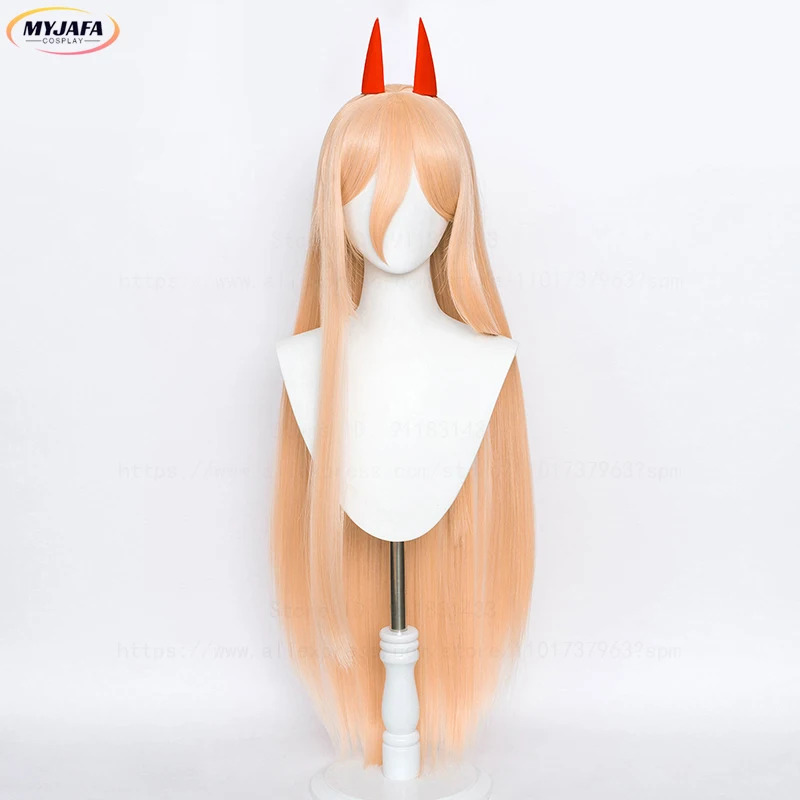 DY20High Quality Anime Makima  - مراجعة Anime Cosplay Orange Hair وسعره