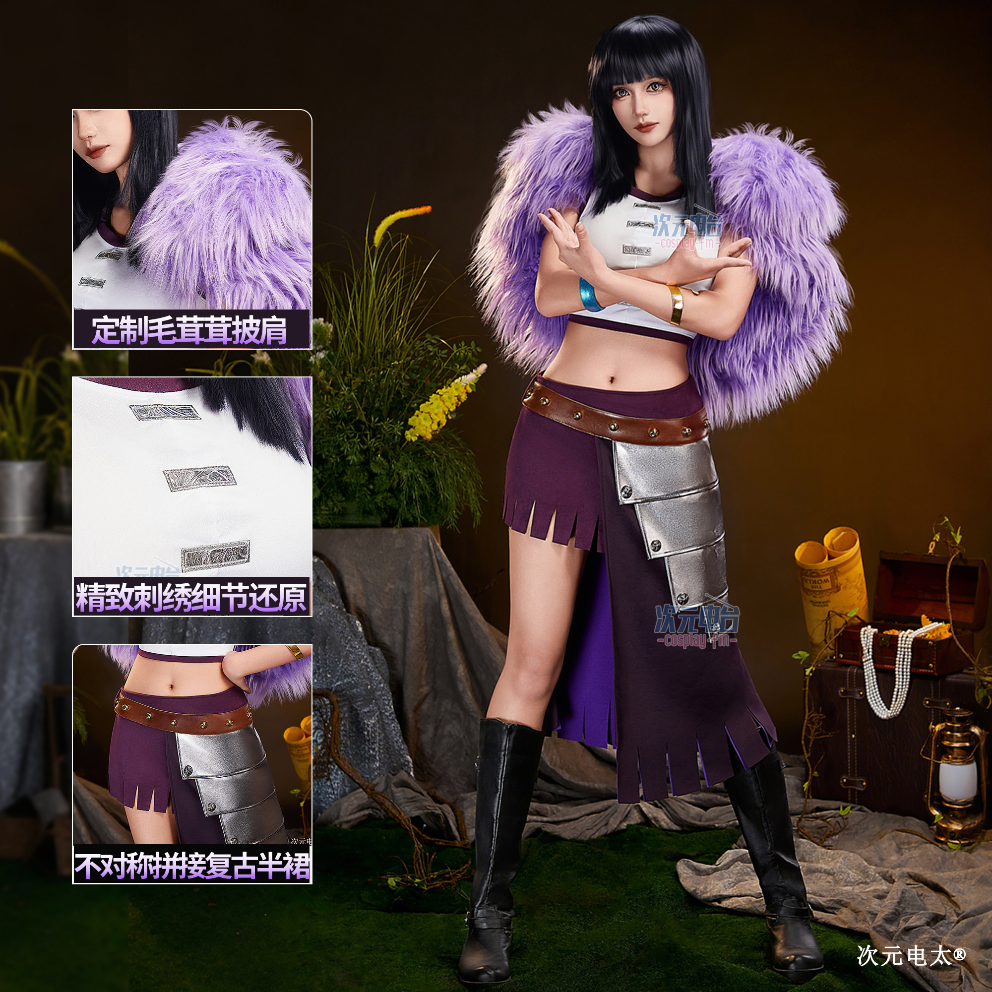 Anime Nico Robin Cosplay Costu - مراجعة Cosplay Anime Shoes وسعره