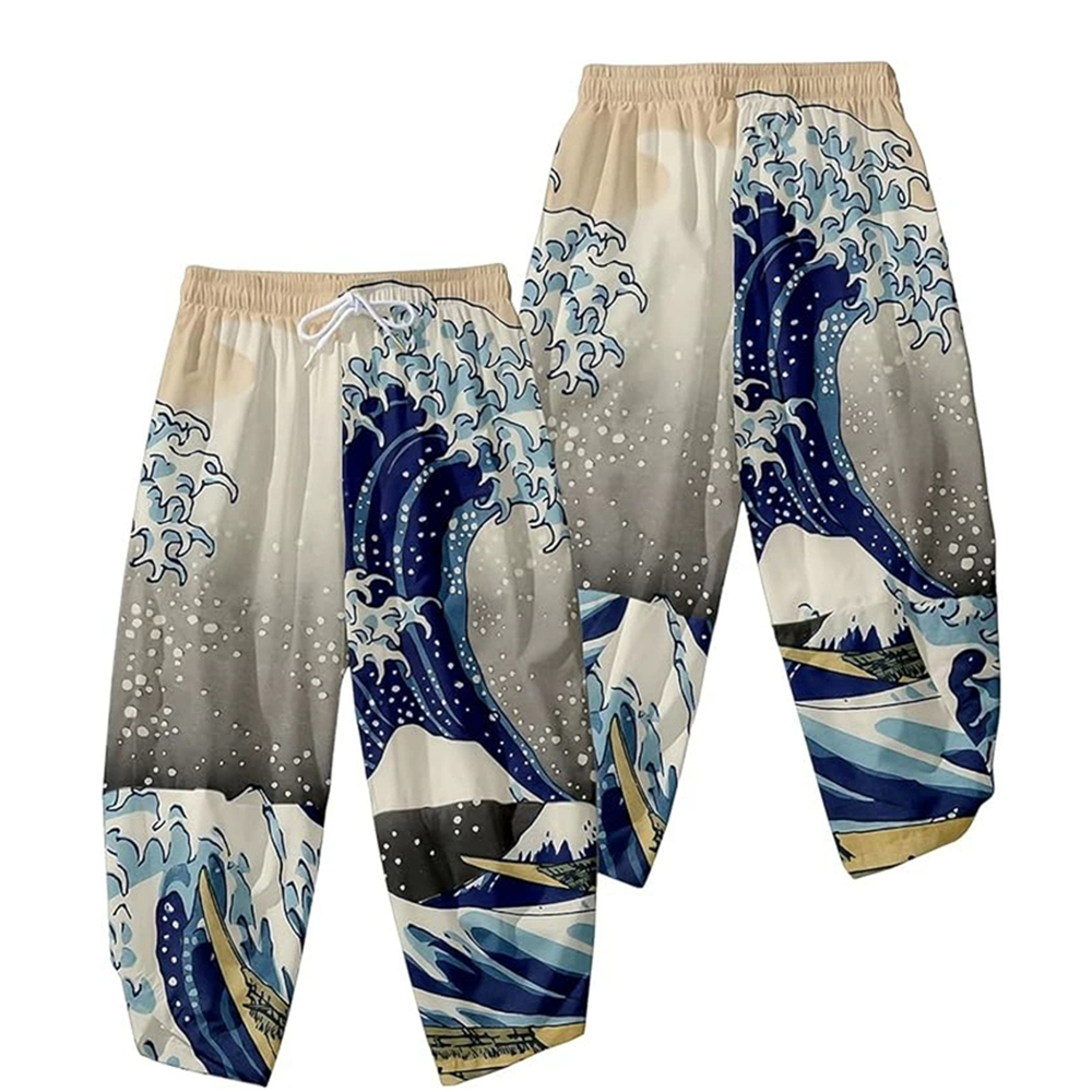 3D Kimono Pants Vintage Bloom  - مراجعة Asian Cosplay Anime وسعره