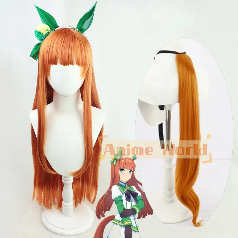 Anime Uma Musume Pretty Derby  - مراجعة Anime Cosplay Orange Hair وسعره