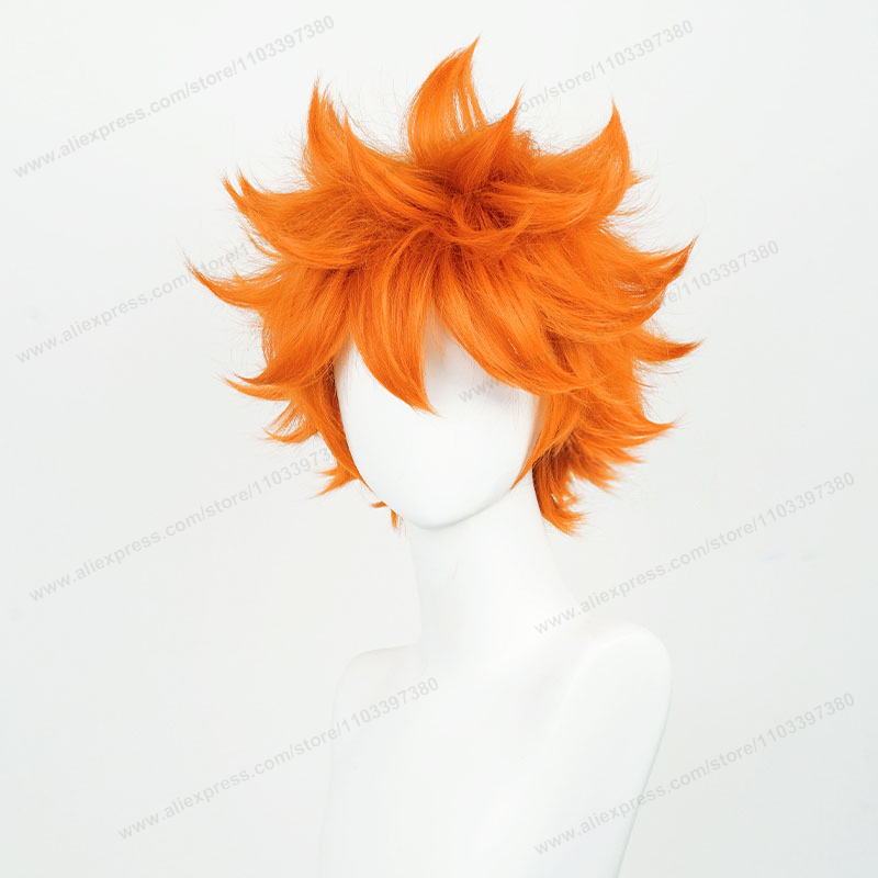 Hinata Shoyo Cosplay Wig 26cm  - مراجعة Anime Cosplay Orange Hair وسعره