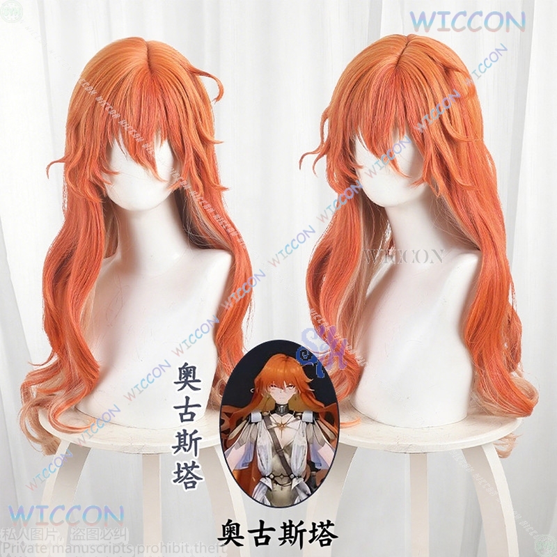 Anime Game Wuthering Waves Cos - مراجعة Anime Cosplay Orange Hair وسعره