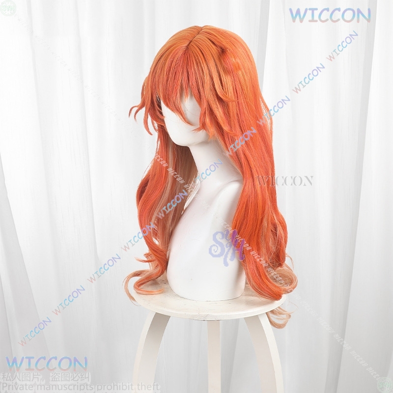 Anime Game Wuthering Waves Cos - مراجعة Anime Cosplay Orange Hair وسعره