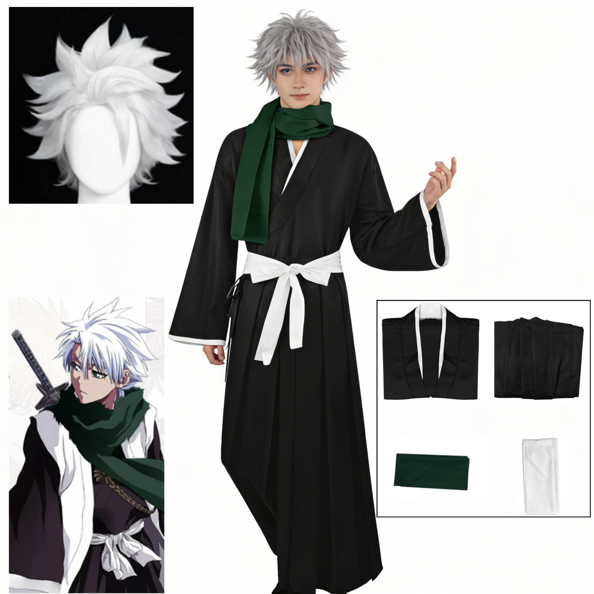 Anime BLEACH Hitsugaya Toshiro - مراجعة Anime Cosplay Bleach وسعره