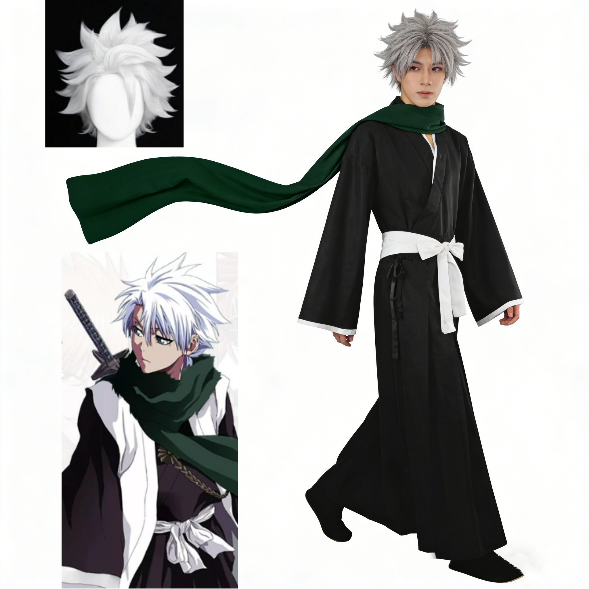 Anime BLEACH Hitsugaya Toshiro - مراجعة Anime Cosplay Bleach وسعره