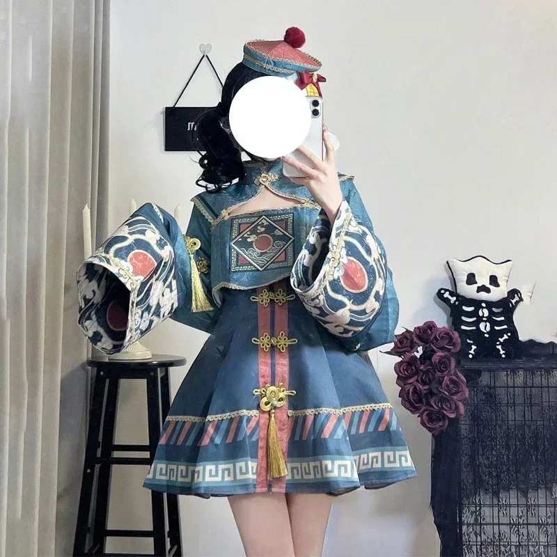 Japanese Blue Lolita Dress Wom - مراجعة Anime Zombie Cosplay وسعره
