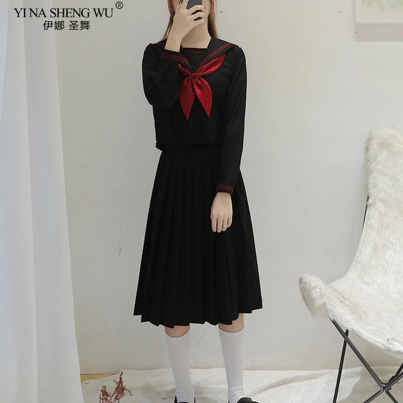 BLACK Orthodox College Style J - مراجعة Anime Cosplay Korean Girl وسعره