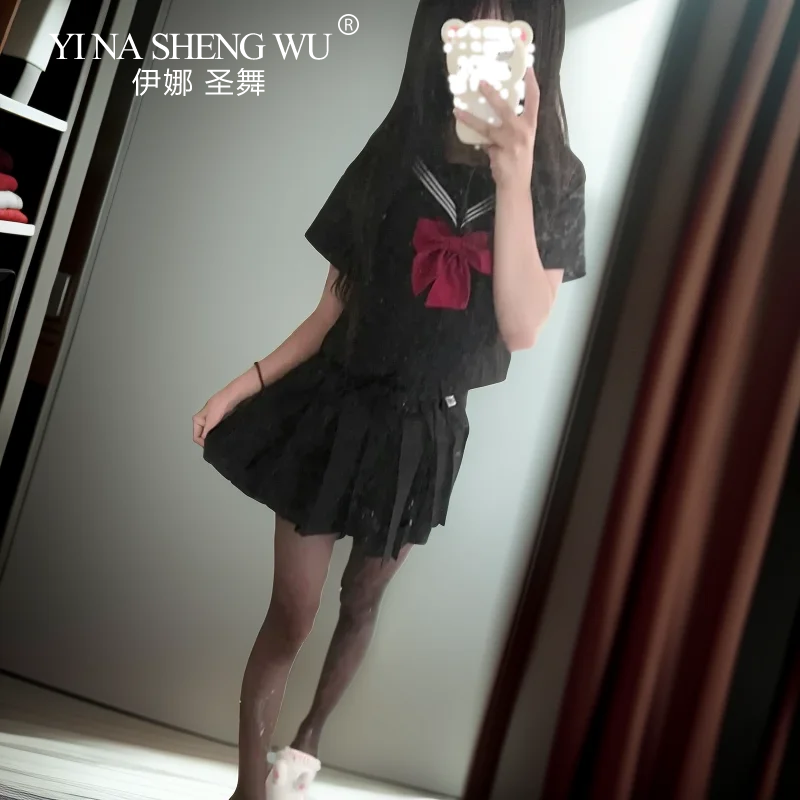 BLACK Orthodox College Style J - مراجعة Anime Cosplay Korean Girl وسعره