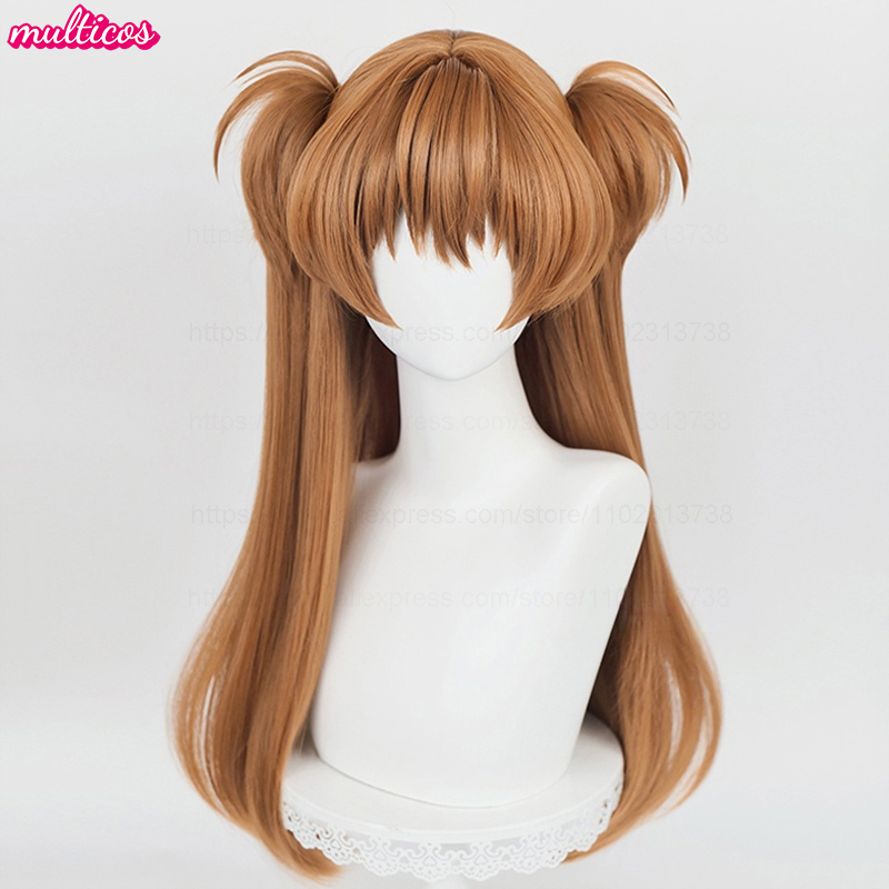 High Quality Anime EVA Asuka L - مراجعة Anime Cosplay Orange Hair وسعره