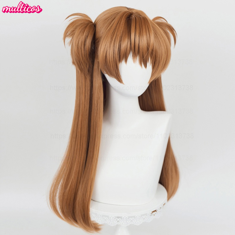 High Quality Anime EVA Asuka L - مراجعة Anime Cosplay Orange Hair وسعره