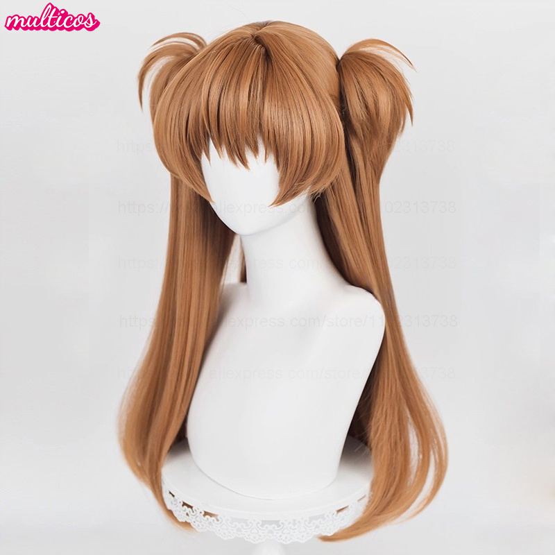 High Quality Anime EVA Asuka L - مراجعة Anime Cosplay Orange Hair وسعره