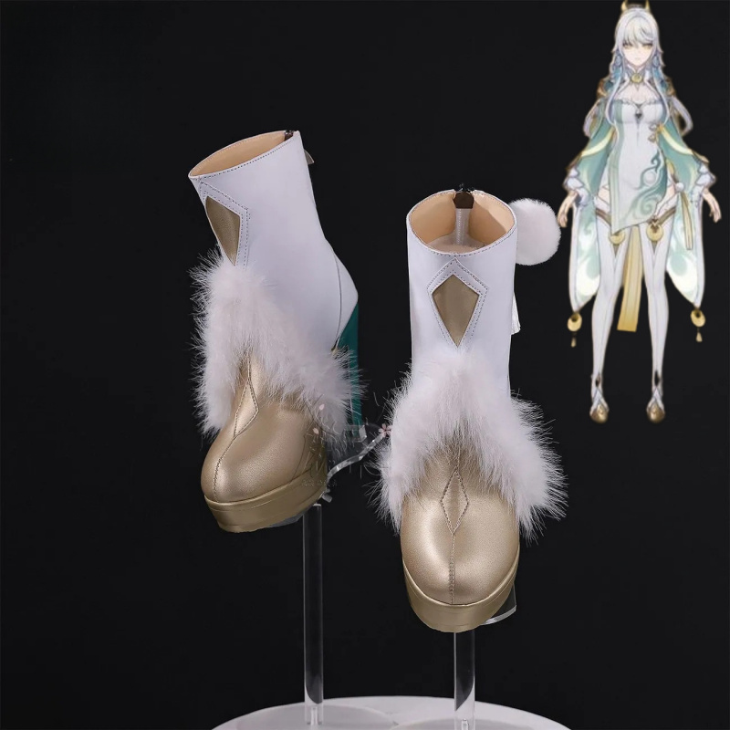 Genshin Impact Zibai Cosplay S - مراجعة Cosplay Anime Shoes وسعره