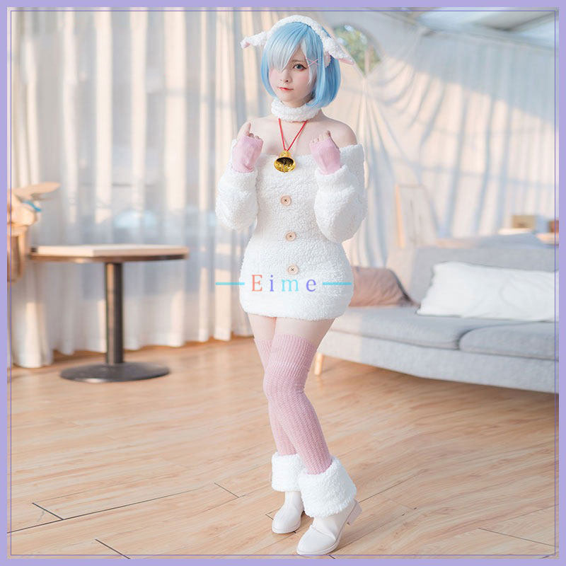 Anime Re Zero Ram Rem Cosplay  - مراجعة Anime Cosplay Rem وسعره