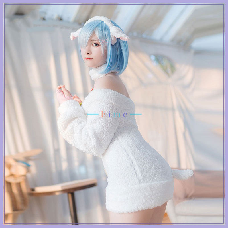 Anime Re Zero Ram Rem Cosplay  - مراجعة Anime Cosplay Rem وسعره