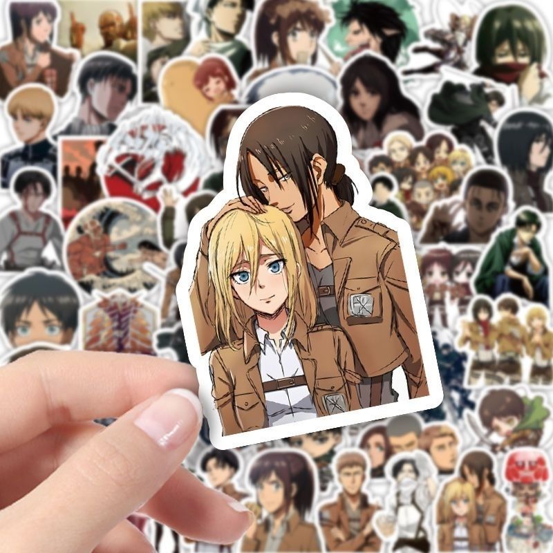 60Pcs Attack on Titan Anime St - مراجعة Anime Cosplay Cute وسعره