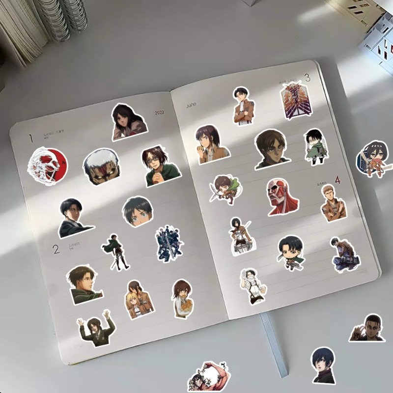 60Pcs Attack on Titan Anime St - مراجعة Anime Cosplay Cute وسعره