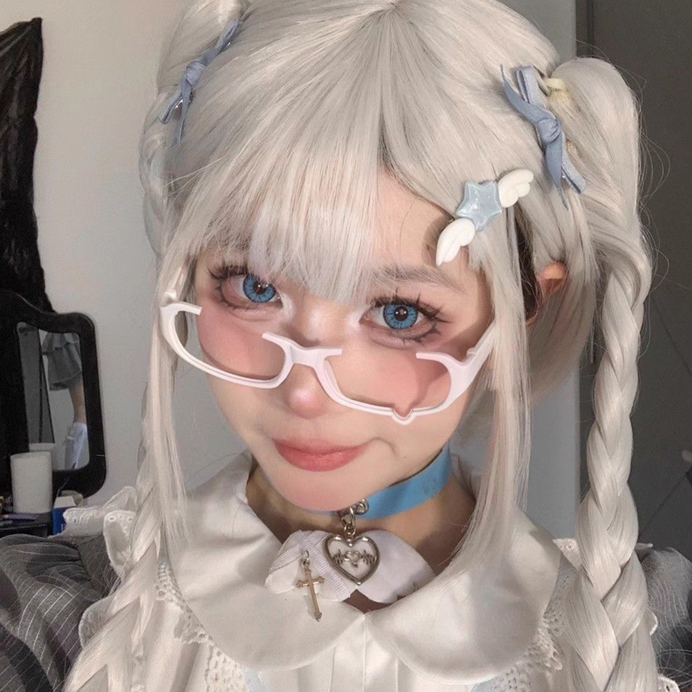 Japanese Anime Crying Eyeglass - مراجعة Anime Cosplay Korean Girl وسعره