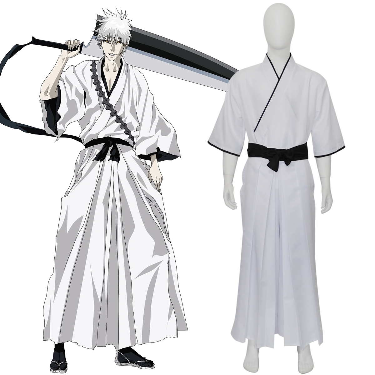 Bleach Zangetsu Hollow Ichigo  - مراجعة Anime Cosplay Bleach وسعره
