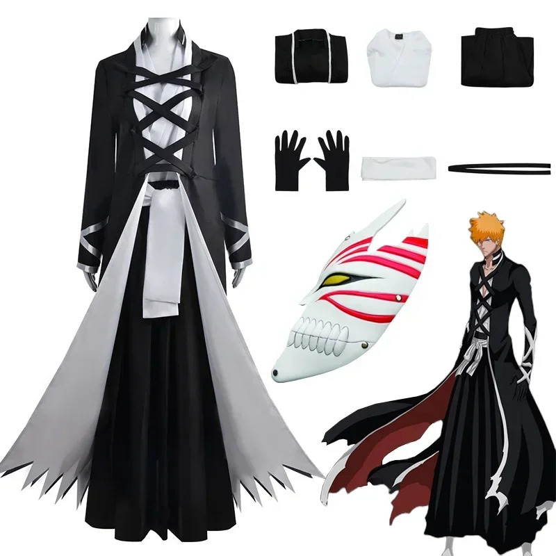 BLEACH Kurosaki Ichigo Cosplay - مراجعة Anime Cosplay Bleach وسعره
