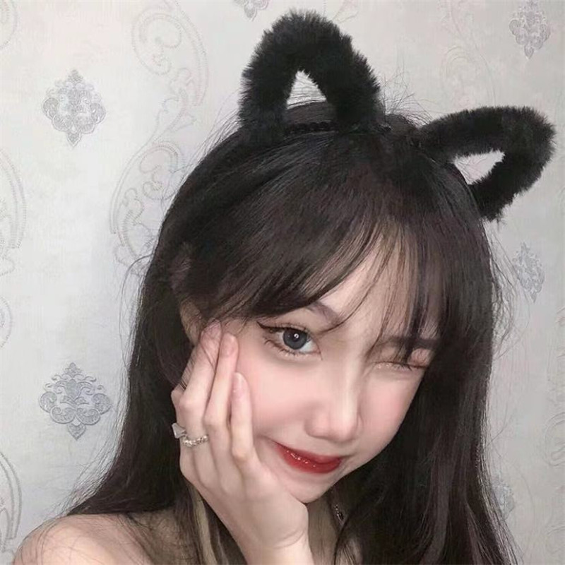 Cute Furry Kitten Ears Hairban - مراجعة Anime Cosplay Korean Girl وسعره