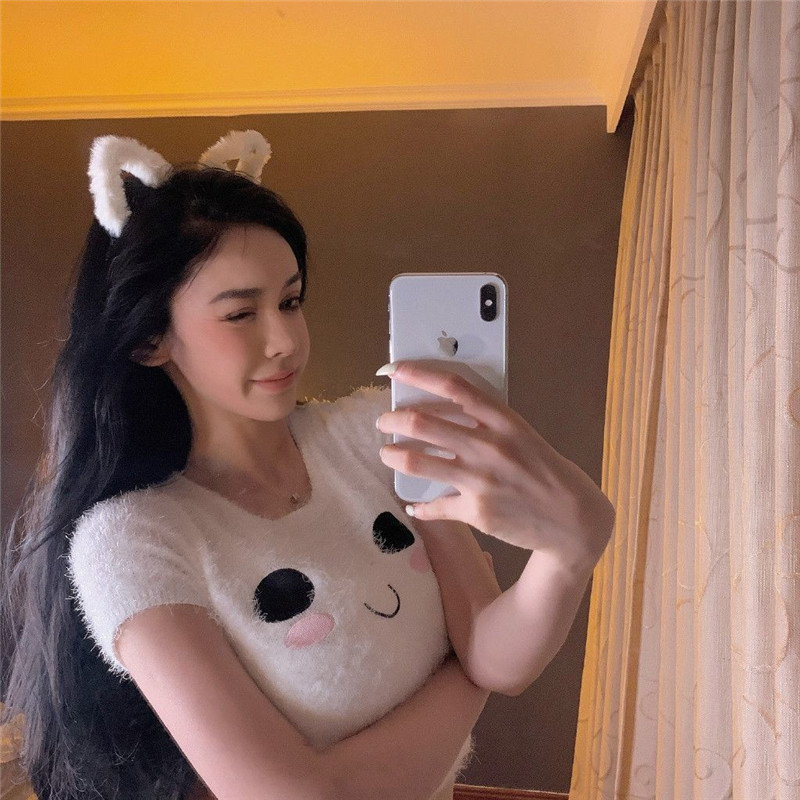 Cute Furry Kitten Ears Hairban - مراجعة Anime Cosplay Korean Girl وسعره