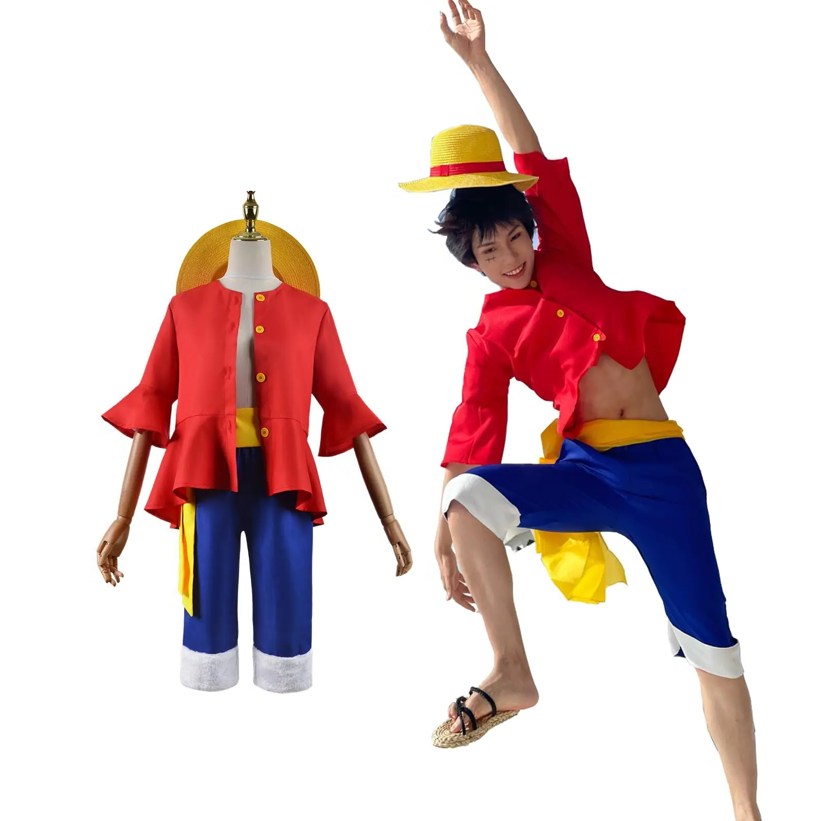 Anime Monkey D Luffy Cosplay C - مراجعة Anime Cosplay Pics وسعره