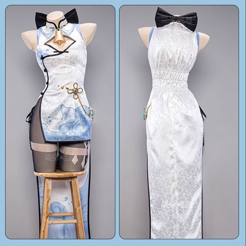 Genshin Impact Ganyu Cheongsam - مراجعة Anime Cosplay In Chinese وسعره