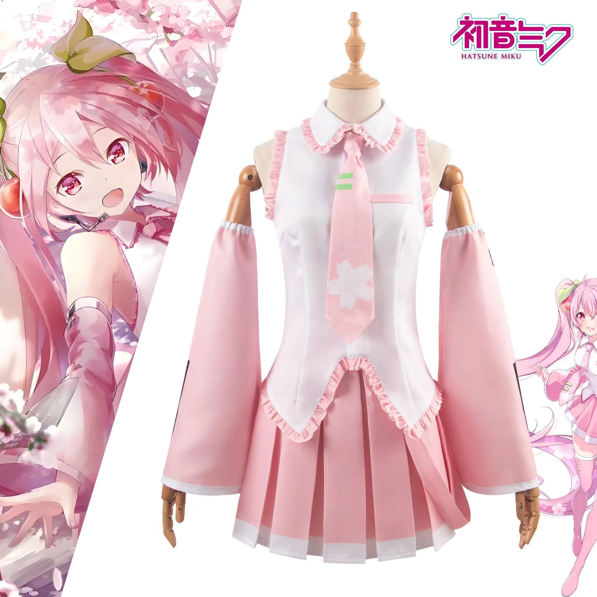 NEW Pink Miku Cosplay Costume  - مراجعة Cosplay Anime N وسعره