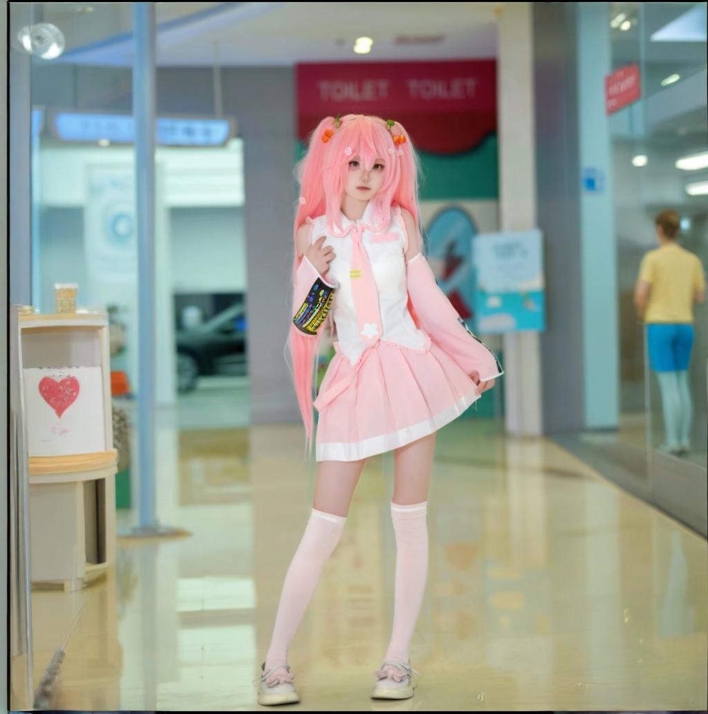 NEW Pink Miku Cosplay Costume  - مراجعة Cosplay Anime N وسعره
