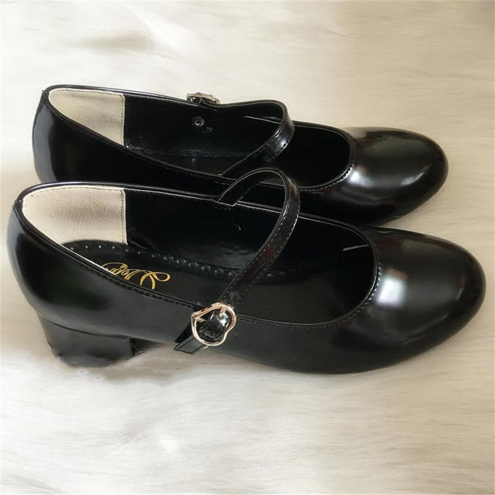 Low Heel Round Head PU Shoes G - مراجعة Anime Cosplay Korean Girl وسعره