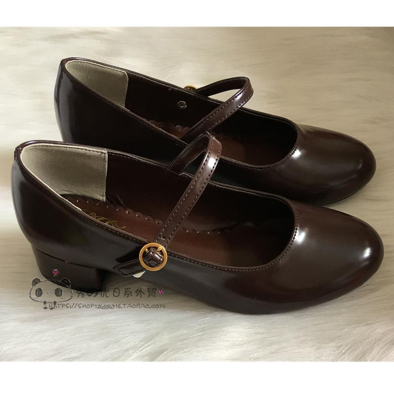 Low Heel Round Head PU Shoes G - مراجعة Anime Cosplay Korean Girl وسعره