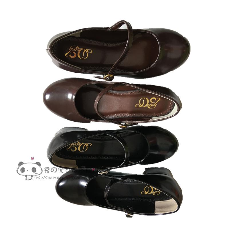 Low Heel Round Head PU Shoes G - مراجعة Anime Cosplay Korean Girl وسعره