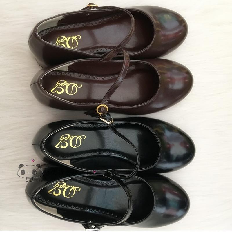 Low Heel Round Head PU Shoes G - مراجعة Anime Cosplay Korean Girl وسعره