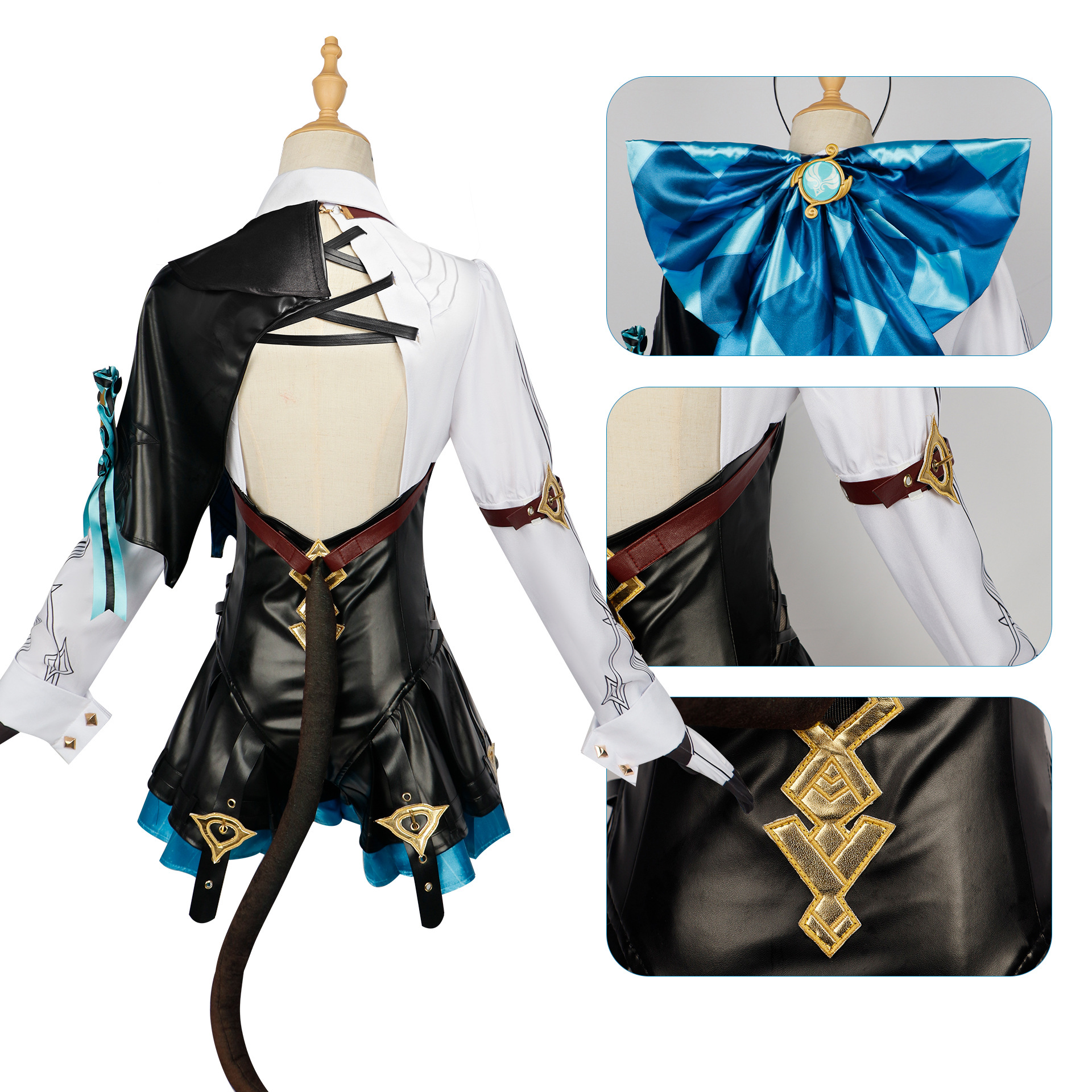 Lynette Cosplay Costume  Gensh - مراجعة Anime Cosplay In Chinese وسعره