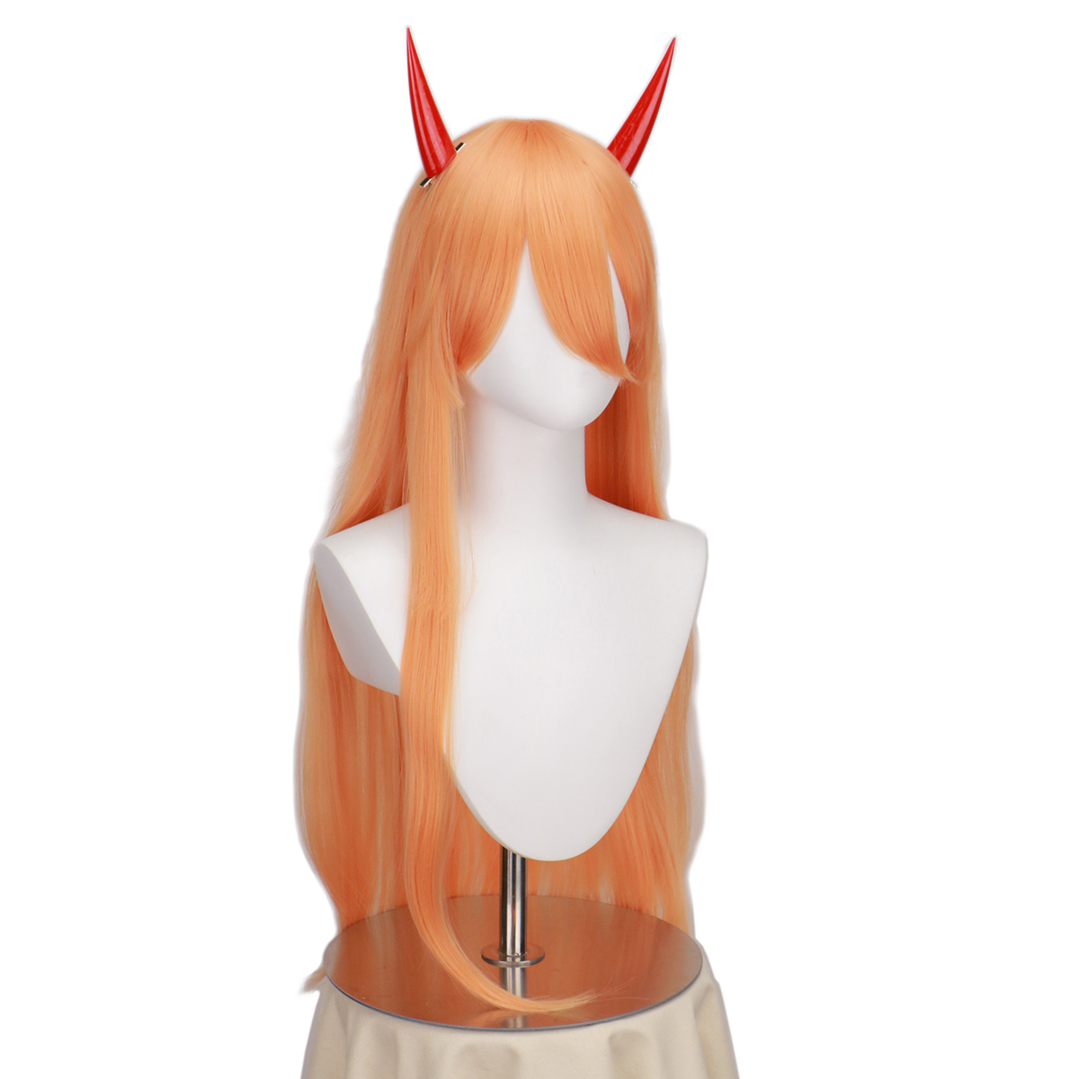 Anime  cosplay power cosplay w - مراجعة Anime Cosplay Orange Hair وسعره