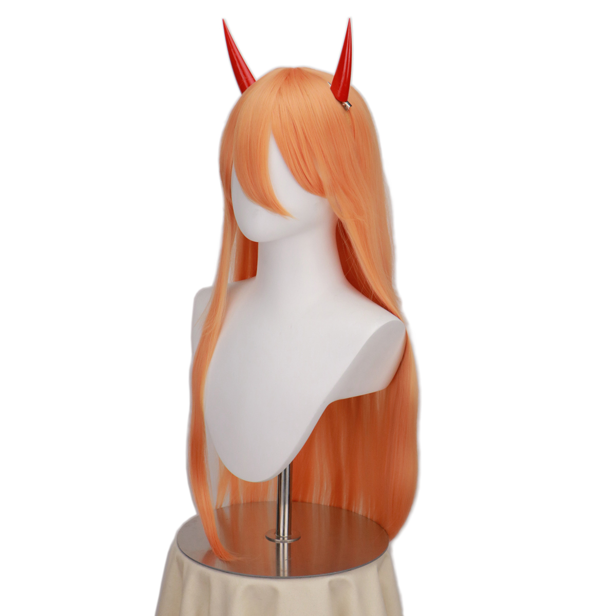 Anime  cosplay power cosplay w - مراجعة Anime Cosplay Orange Hair وسعره