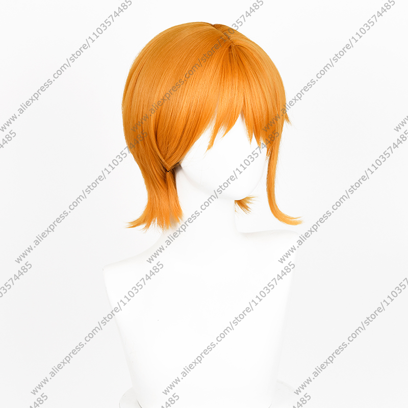 Anime Nami Cosplay Wigs 30cm O - مراجعة Anime Cosplay Orange Hair وسعره