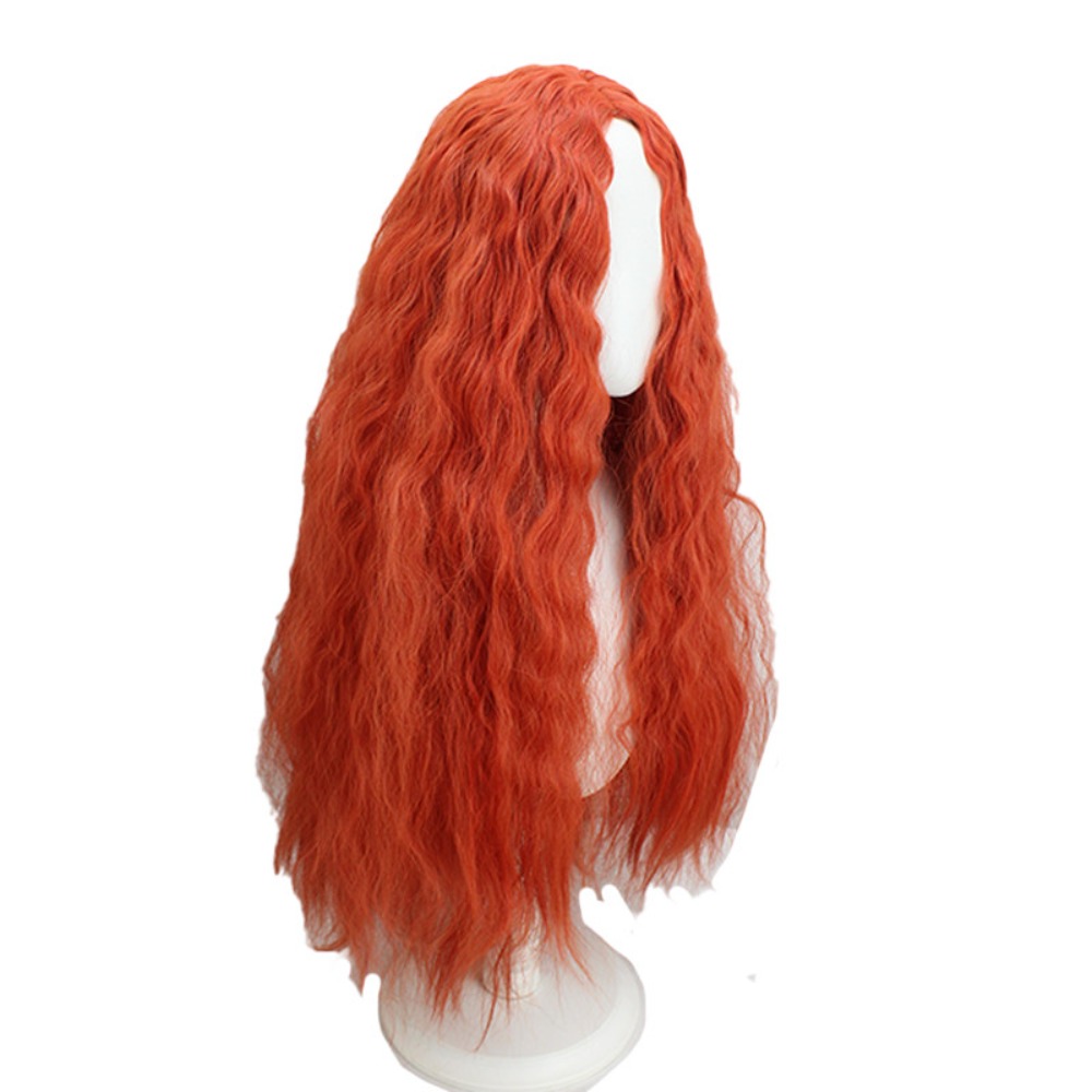 Malenia Cosplay Wig Orange Red - مراجعة Anime Cosplay Orange Hair وسعره