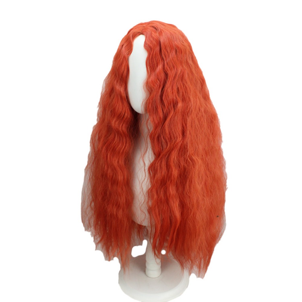 Malenia Cosplay Wig Orange Red - مراجعة Anime Cosplay Orange Hair وسعره