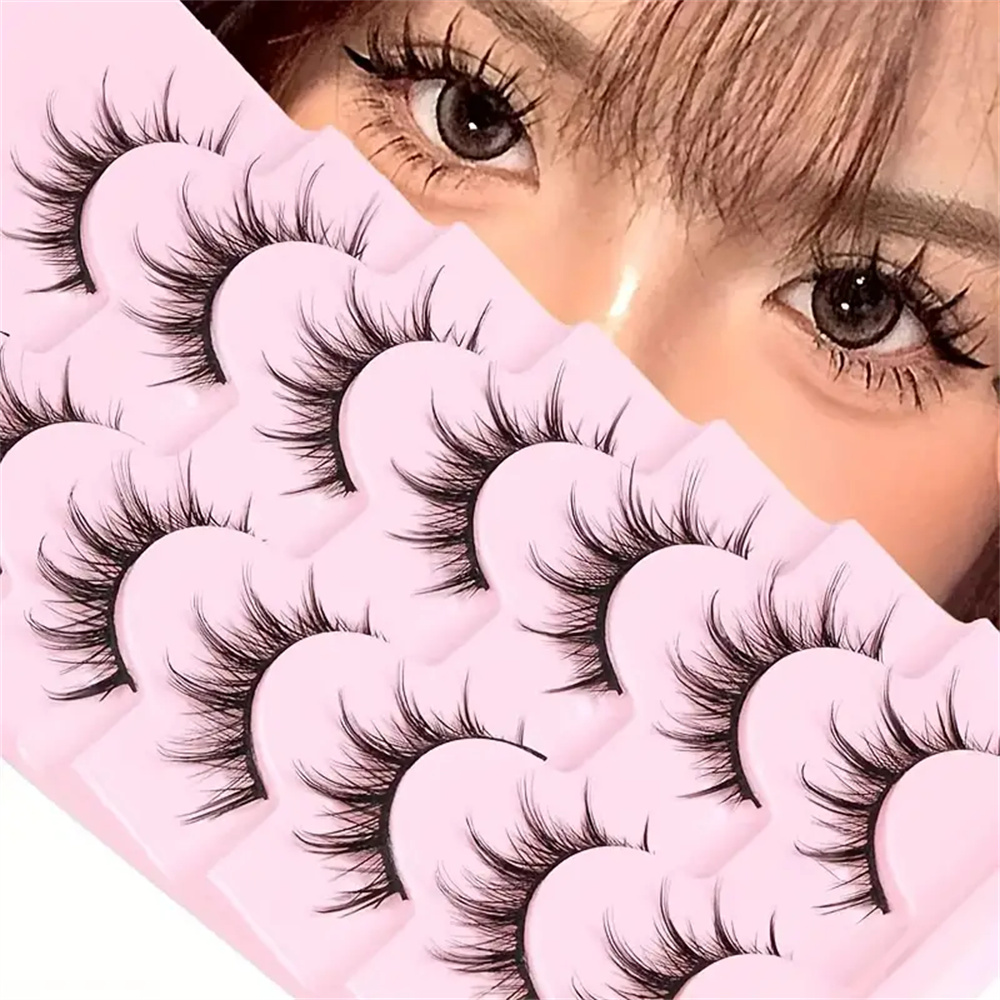 Natural Look False Eyelashes A - مراجعة Asian Cosplay Anime وسعره