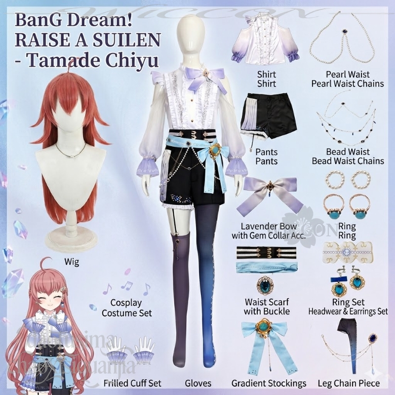 Idol Style Tamade Chiyu Cospla - مراجعة Anime Cosplay Events وسعره