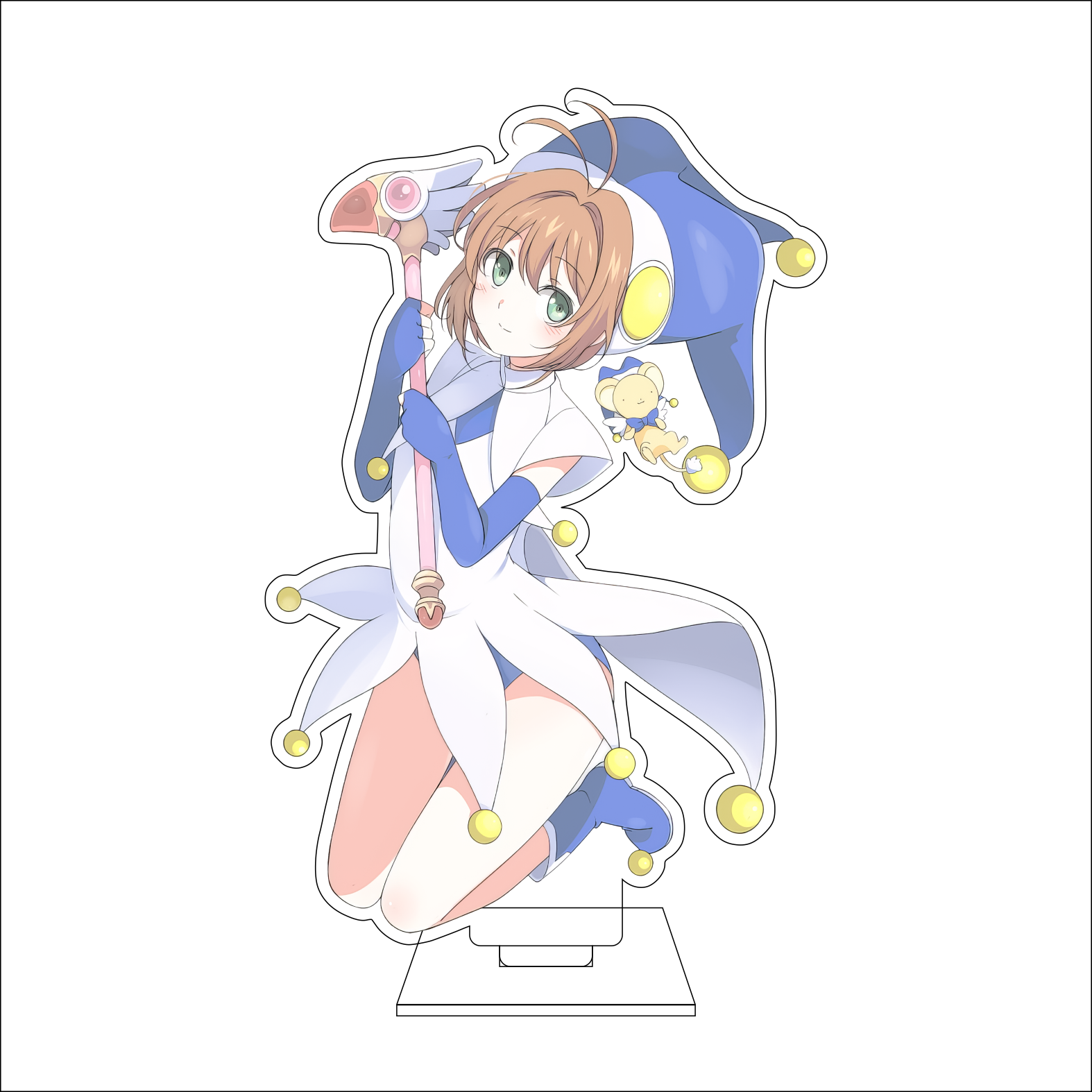 16CM Anime Cardcaptor Sakura C - مراجعة Anime Cosplay And Costumes وسعره